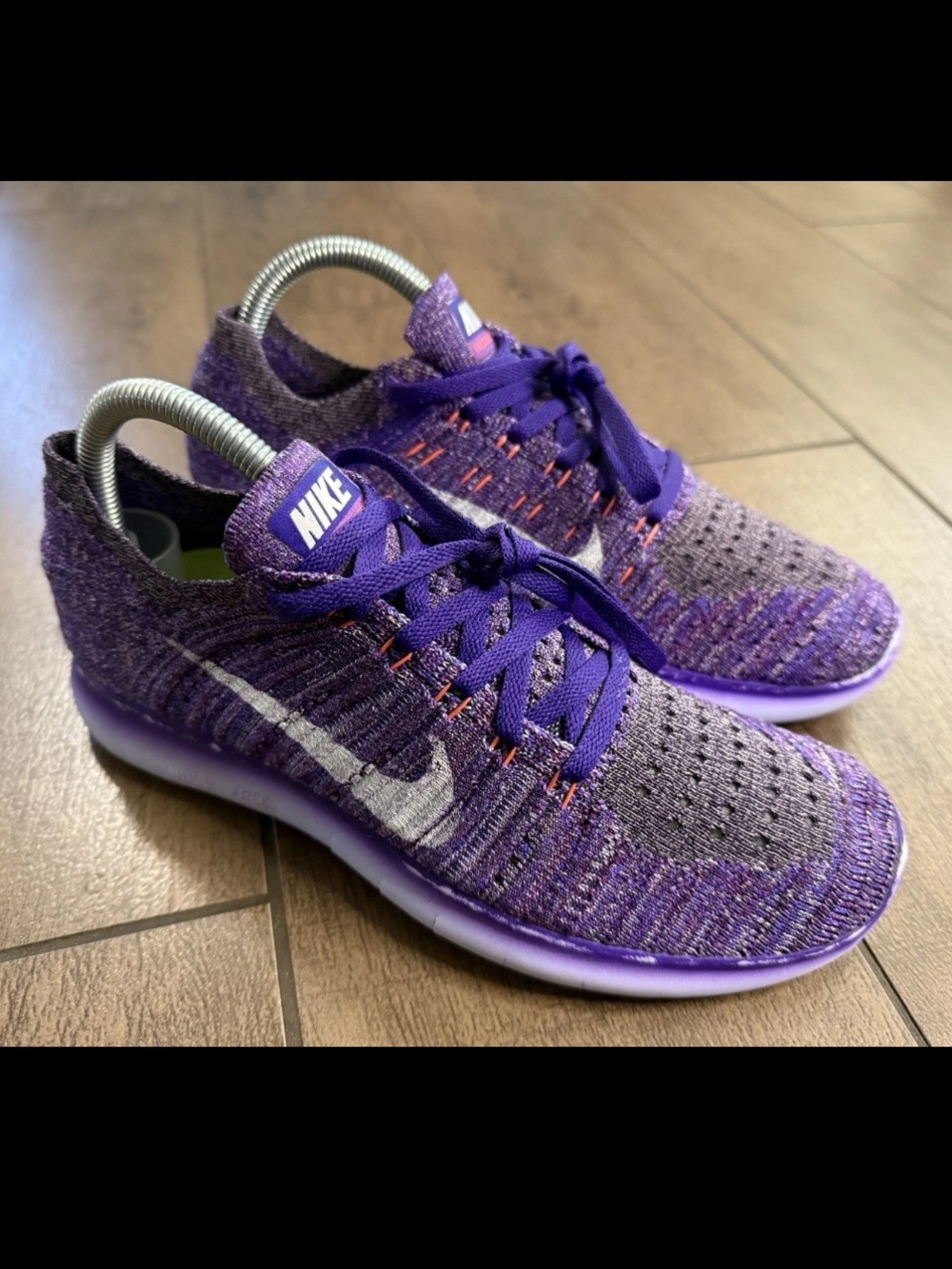 Nike Free RN Flyknit Running Training Shoes Grand Purple 831070 503 Wmn's Sz 7